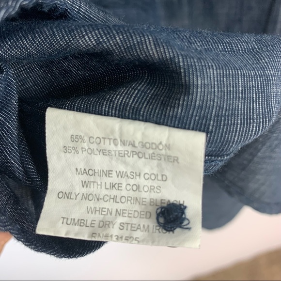 Beverly Hills Polo Club Men's Button Down Shirt XL Blue Short Sleeve - Picture 5 of 6